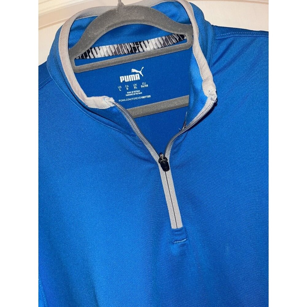 PUMA GOLF Quarter Zip Gorgeous Long Sleeve Shirt‎ Size Large Performance 1/4
